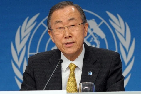 Tổng thư ký Liên hợp quốc Ban Ki-moon. (Nguồn: THX/TTXVN)