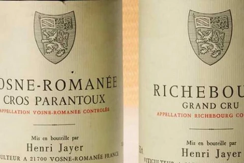 Chai rượu vang Henri Jaye có giá đắt nhất thế giới. (Nguồn: decanter.com)