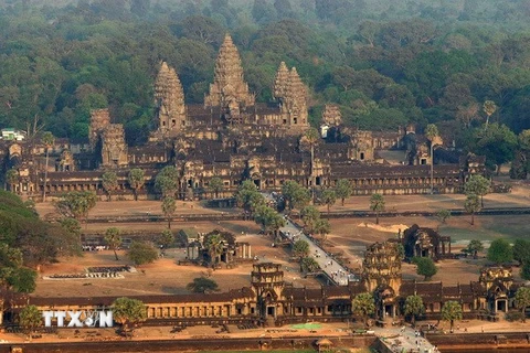 Toàn cảnh ngôi đền Angkor Wat. (Nguồn: AFP/TTXVN)