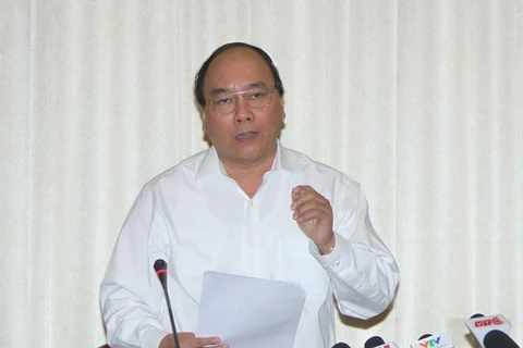 Phó Thủ tướng Nguyễn Xuân Phúc. (Ảnh: Thanh Vũ/TTXVN)
