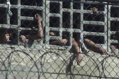 Tù nhân tại nhà tù Tocuyito. (Nguồn: eluniversal.com)