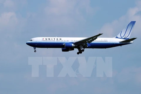 Máy bay của hãng hàng không United Airlines. (Nguồn: AFP/TTXVN) 