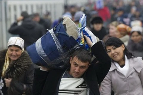 Lao động nhập cư ở Moskva. (Nguồn: AFP)