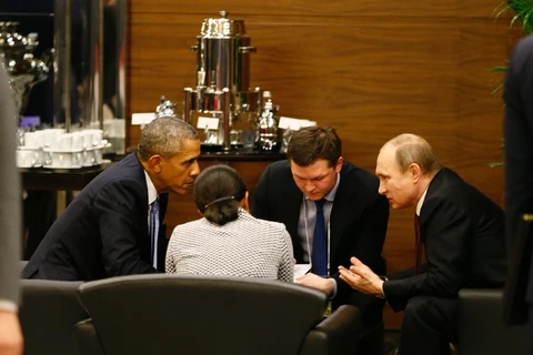 Tổng thống Mỹ Obama (trái) và Tổng thống Nga Putin. (Nguồn: AP)