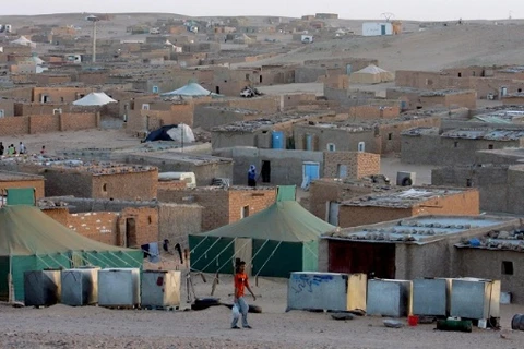 Một trại tị nạn tại Tindouf, Algeria. Ảnh: EFE