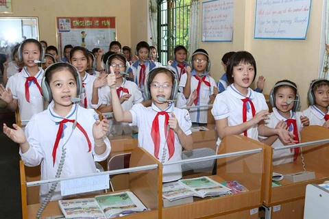 Phổ cập giáo dục là một trong những thành tựu về thực hiện quyền con người ở Việt Nam. (Nguồn: TTXVN)