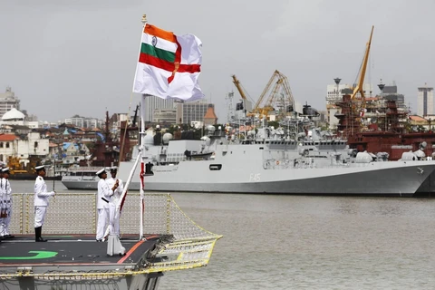 Một buổi lễ thượng cờ của Hải quân Ấn Độ. (Ảnh minh họa. Nguồn: AP)