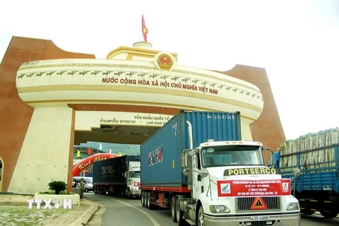 Cửa khẩu quốc tế Lao Bảo (Quảng Trị). (Ảnh: Hồ Cầu/TTXVN)