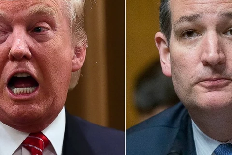 Các ứng viên D. Trump (trái) và Ted Cruz. (Nguồn: Getty Images)