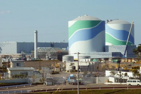 Hai lò phản ứng hạt nhân của nhà máy Sendai (Nhật Bản). (Nguồn: Kyodo/TTXVN)