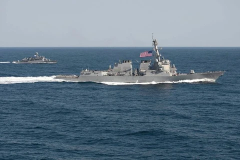 Tàu khu trục USS Lassen (Nguồn: AP)