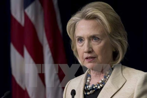 Cựu Ngoại trưởng Mỹ Hillary Clinton. (Nguồn: AFP/TTXVN)