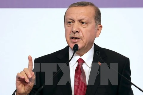 Tổng thống Thổ Nhĩ Kỳ Tayyip Erdogan. (Nguồn: AFP/TTXVN)