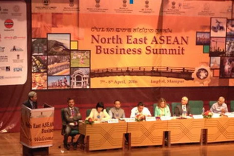 Đại sứ Việt Nam Tôn Sinh Thành phát biểu tại hội nghị. (Ảnh: Đại sứ quán Việt Nam tại Ấn Độ)