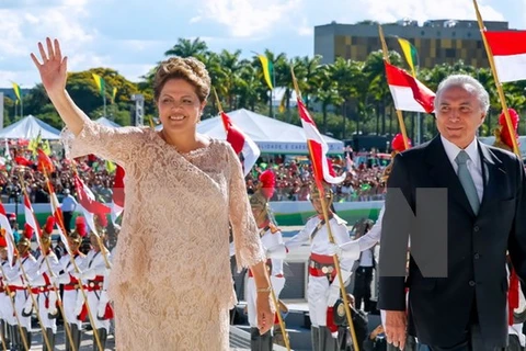 Tổng thống Dilma Rousseff (trái) và Phó Tổng thống Michel Temer. (Nguồn: AFP/TTXVN)