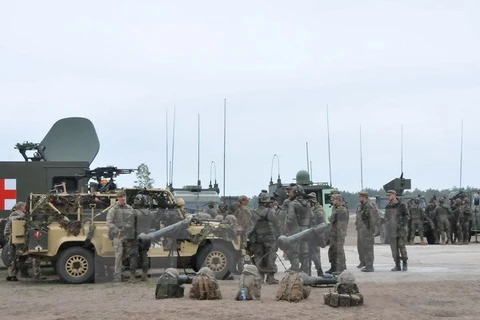 Binh sỹ NATO tại căn cứ quân sự Zagan. (Nguồn: TTXVN)