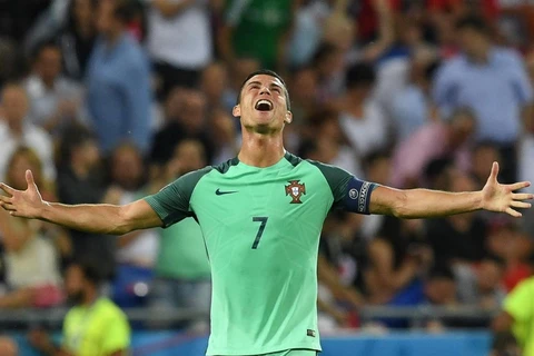 Ronaldo đã có 9 bàn thắng ở EURO. (Nguồn: AFP/Getty Images)
