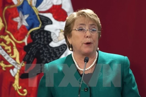 Tổng thống Chile Michelle Bachelet. (Nguồn: THX/TTXVN)