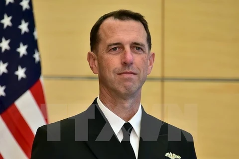 Tư lệnh Hải quân Mỹ, Đô đốc John Richardson. (Nguồn: Reuters/TTXVN)