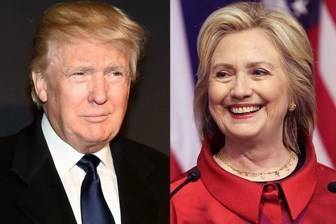 Ông Donald Trump và bà Hillary Clinton. (Nguồn: Getty) 
