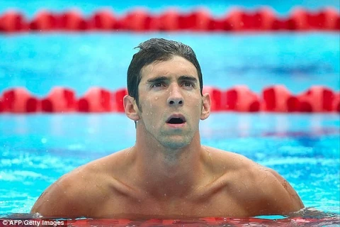 Kình ngư huyền thoại người Mỹ Michael Phelps. (Nguồn: AFP)