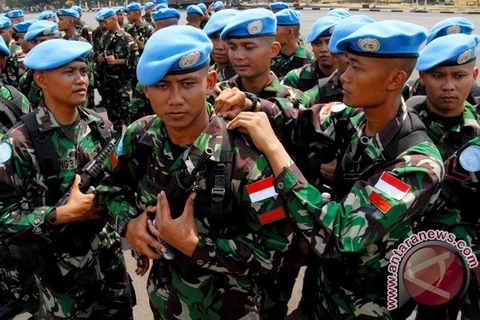 Binh sỹ thuộc lực lượng gìn giữ hòa bình Liên hợp quốc. (Nguồn: antaranews.com)