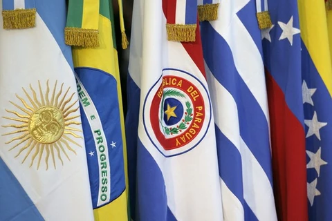 Cờ của các quốc gia trong khối Mercosur. (Nguồn: voxpopuli.ec)