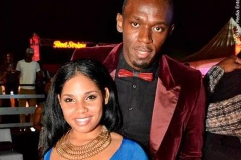 Siêu sao điền kinh Usain Bolt và bạn gái. (Nguồn: dailymail.co.uk)