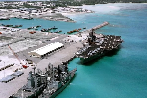 Một góc căn cứ quân sự của Mỹ trên đảo Diego Garcia. (Nguồn: zianet.com)