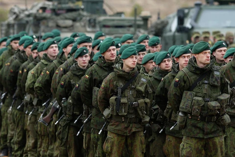 Binh sỹ quân đội Litva trong một cuộc diễn tập quân sự. (Nguồn WP)