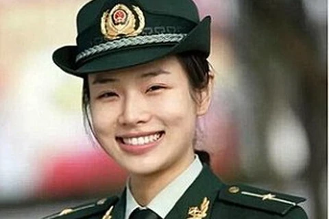 Shu Xin trong trang phục quân nhân của Quân Giải phóng Nhân dân Trung Quốc. (Nguồn: Shanghaiist)