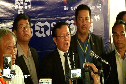 Tòa sơ thẩm Phnom Penh đã tuyên phạt ông Kem Sokha, Quyền Chủ tịch Đảng CNRP 5 tháng tù. (Ảnh: Trần Chí Hùng/Vietnam+)