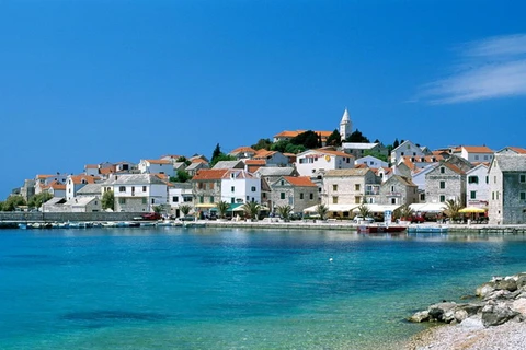 Thị trấn Skyline, Primosten, bờ biển Dalmatian, Croatia. (Nguồn: NatGeo)