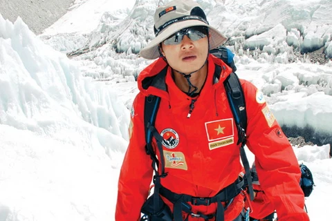 Phan Thanh Nhiên - Người Việt trẻ nhất chinh phục đỉnh Everest. (Nguồn: Đẹp/Vietnam+)