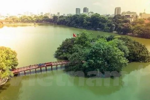 Một góc Hồ Gươm, Hà Nội. (Nguồn: Vietnam+)