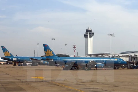Máy bay của hãng hàng không Vietnam Airlines. (Ảnh: Huy Hùng/TTXVN)