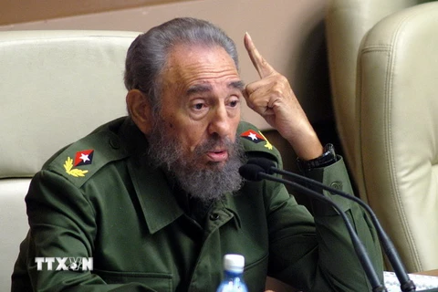 Lãnh tụ Cuba Fidel Castro tại phiên họp Quốc hội lần thứ 6 ở La Habana ngày 22/12/2005. (Nguồn: AFP/ TTXVN) 