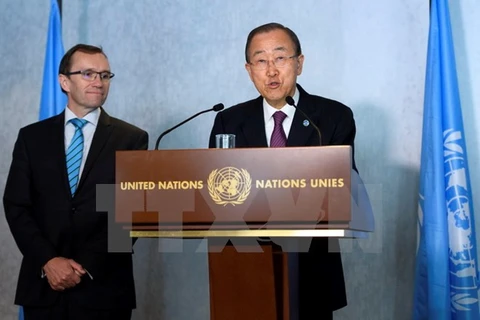 Tổng thư ký Liên hợp quốc Ban Ki-moon. (Nguồn: EPA/TTXVN)