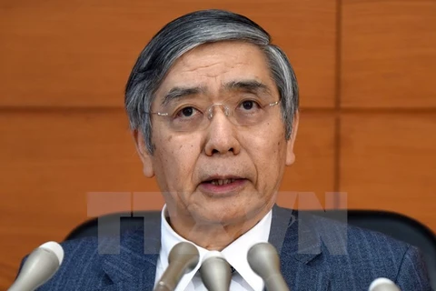 Thống đốc Ngân hàng Trung ương Nhật Bản Haruhiko Kuroda. (Nguồn: AFP/TTXVN)