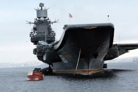 Tàu Đô đốc Kuznetsov của Nga. (Ảnh: Sputnik)