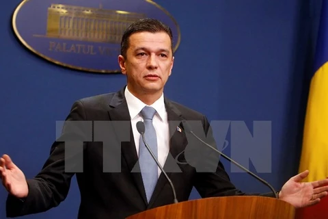 Thủ tướng Romania Sorin Grindeanu. (Nguồn: EPA/TTXVN)