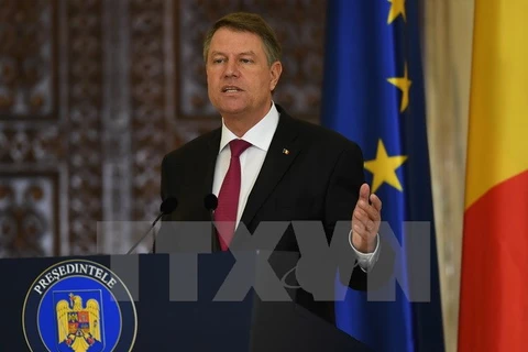 Tổng thống Romania Klaus Iohannis. (Nguồn: AFP/TTXVN)