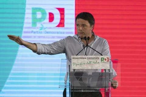 Cựu Thủ tướng Italy Matteo Renzi. (Nguồn: AP/TTXVN)