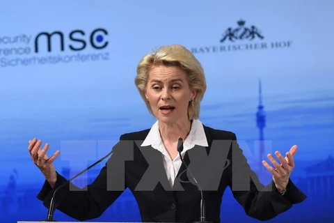 Bộ trưởng Quốc phòng Đức Ursula von der Leyen. (Nguồn: THX/TTXVN)
