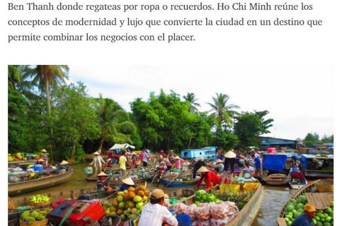 Bài viết về vẻ đẹp Việt Nam của doanh nhân Argentina Guillermo Perez Cena trên trang mạng Equilibrium Global. 