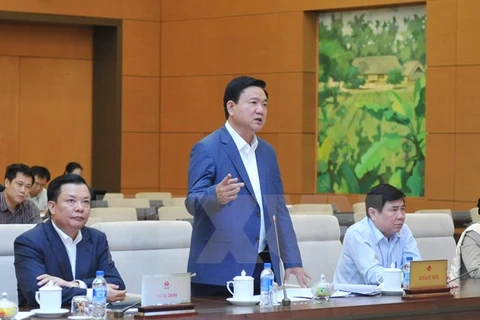 Bí thư Thành ủy Thành phố Hồ Chí Minh Đinh La Thăng. (Ảnh: Phạm Kiên/TTXVN)