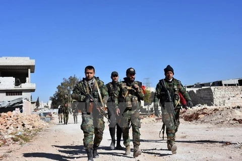 Binh sỹ quân đội Syria. (Nguồn: AFP/TTXVN)