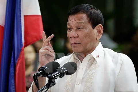 Tổng thống Philippines Rodrigo Duterte. (Nguồn: EPA/TTXVN)