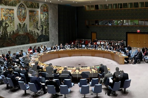 Một phiên họp của Hội đồng Bảo an Liên hợp quốc tại New York, Mỹ. (Nguồn: THX/TTXVN)