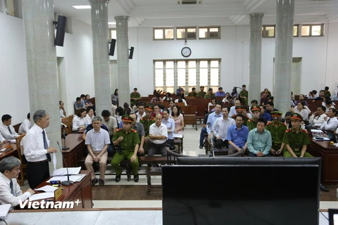 Quang cảnh phiên xét xử chiều 23/9. (Ảnh: Nguyễn Cúc/Vietnam+)